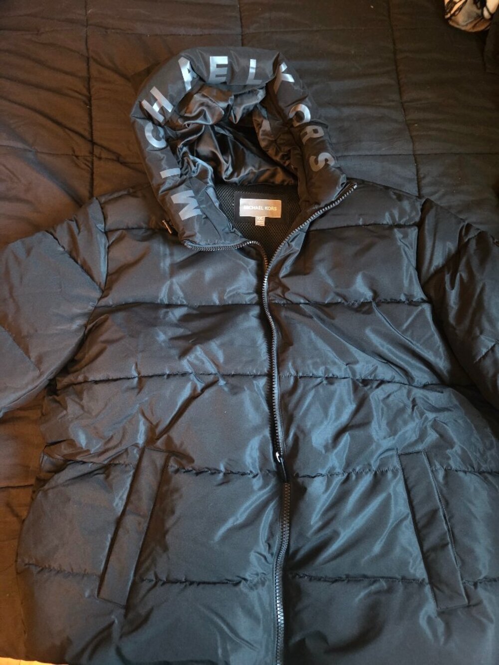 Mk black puffy jacket